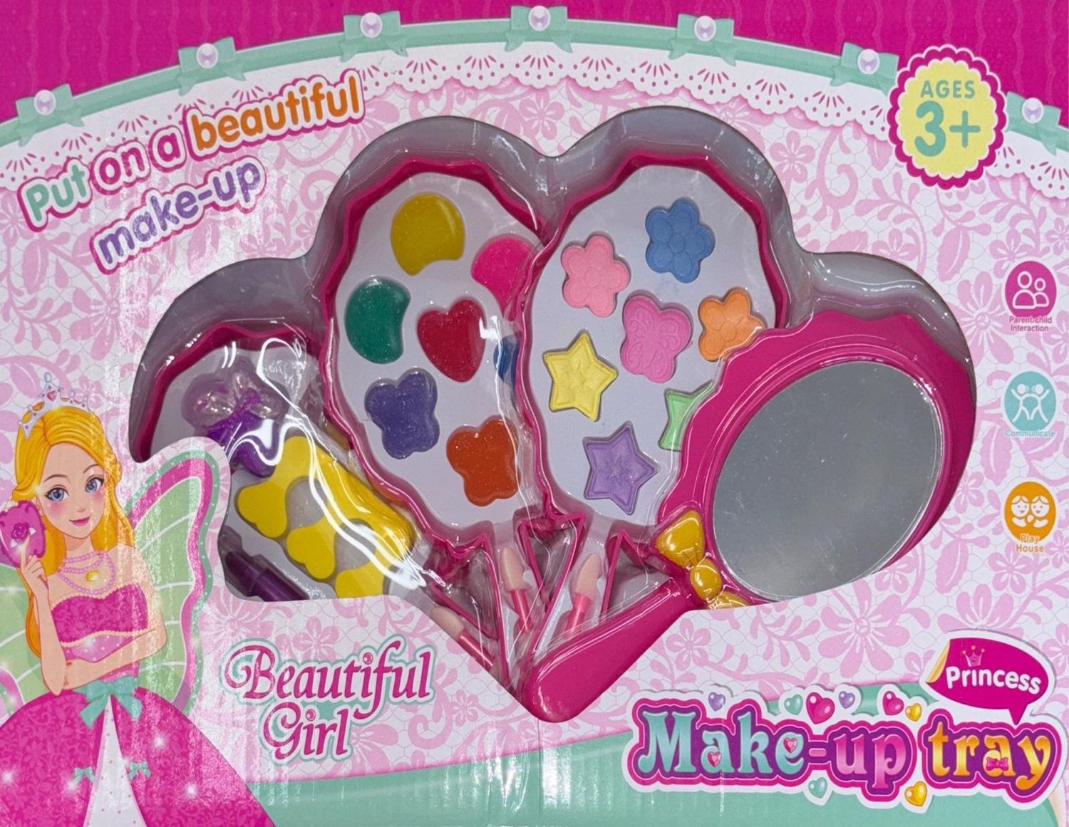 Princess Make-Up Tray Beauty Set (Girl Toys)