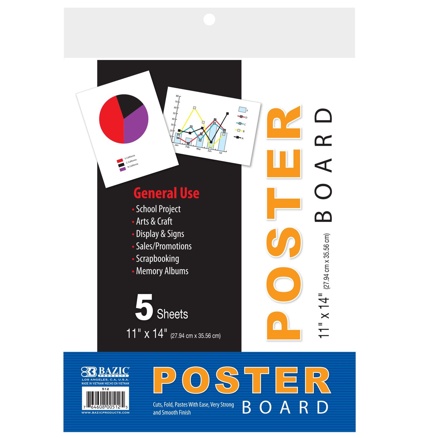 10pcs  11&quot;X14&quot; White Poster Board (Board Stationery)