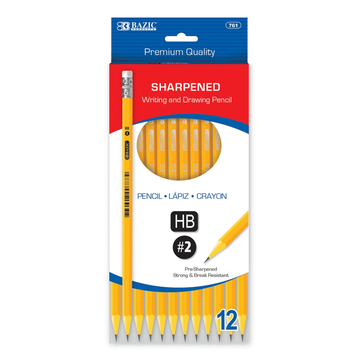 12pcs HB #2 Sharpened Pencils (Pencil Stationery)