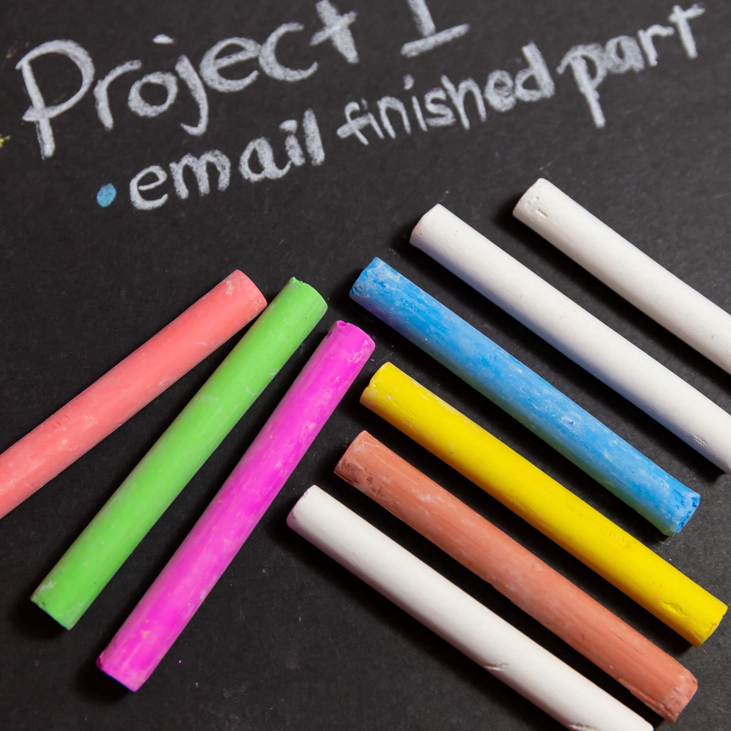 12pcs  Colored Chalk (Chalk Stationery)