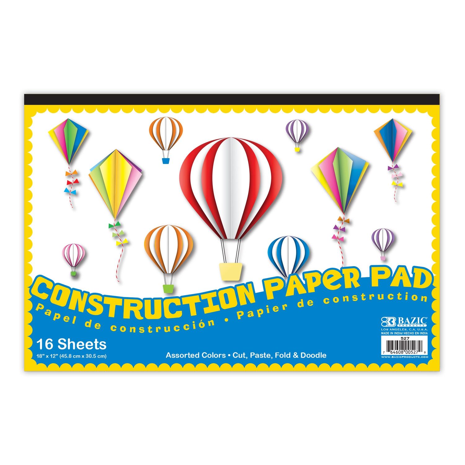 16pcs 18&quot;x12&quot; Construction Pad (Construction Stationery)