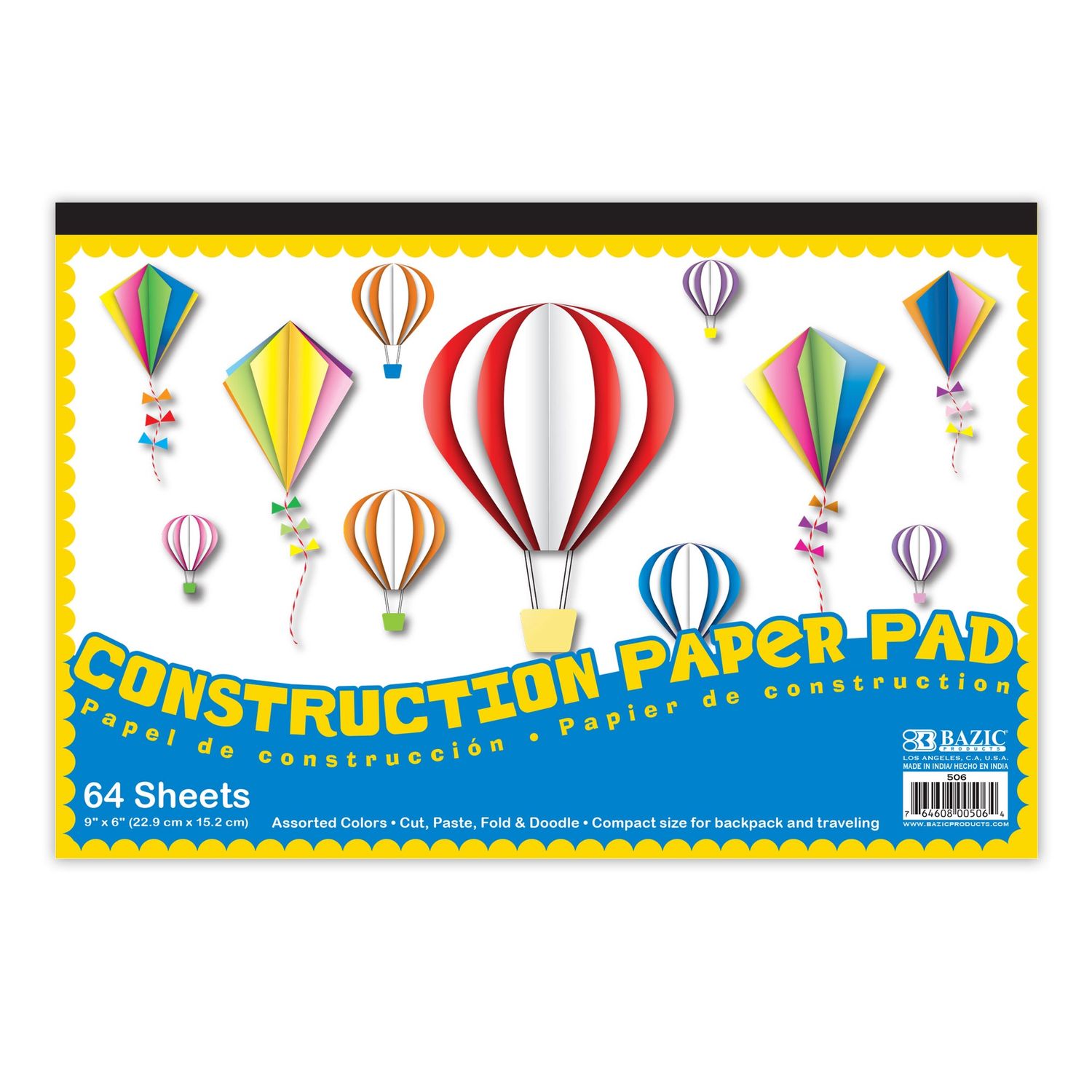 64pcs 9&quot;X6&quot; Construction Pad (Construction Stationery)