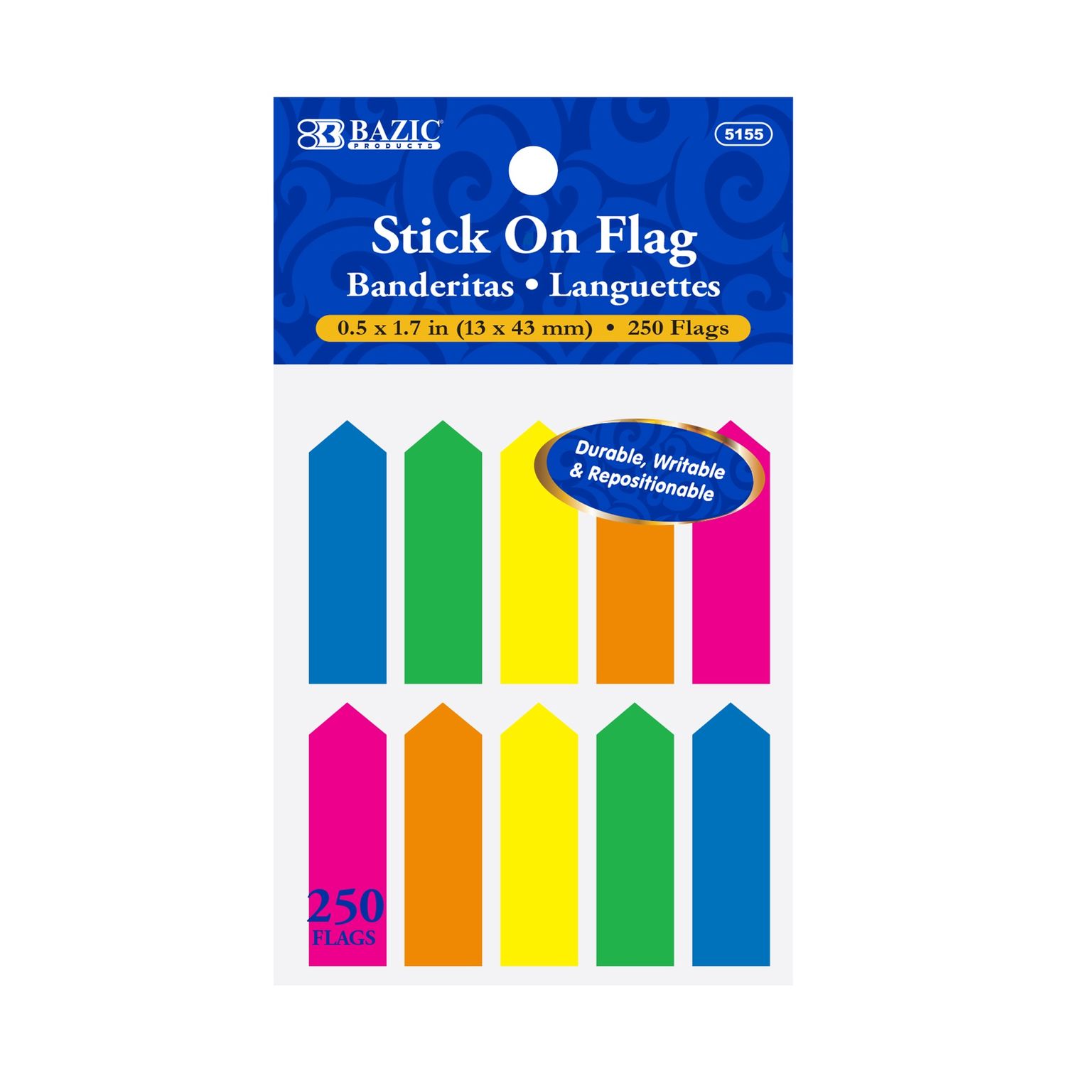 250pcs Stick On Flags (Sticker Stationery)
