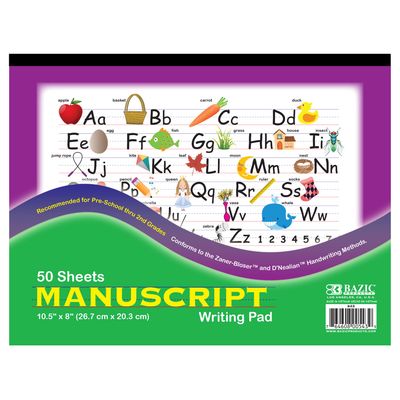 50pcs 10.5&quot;x8&quot; Manuscript Writing Pad (Pad Stationery)