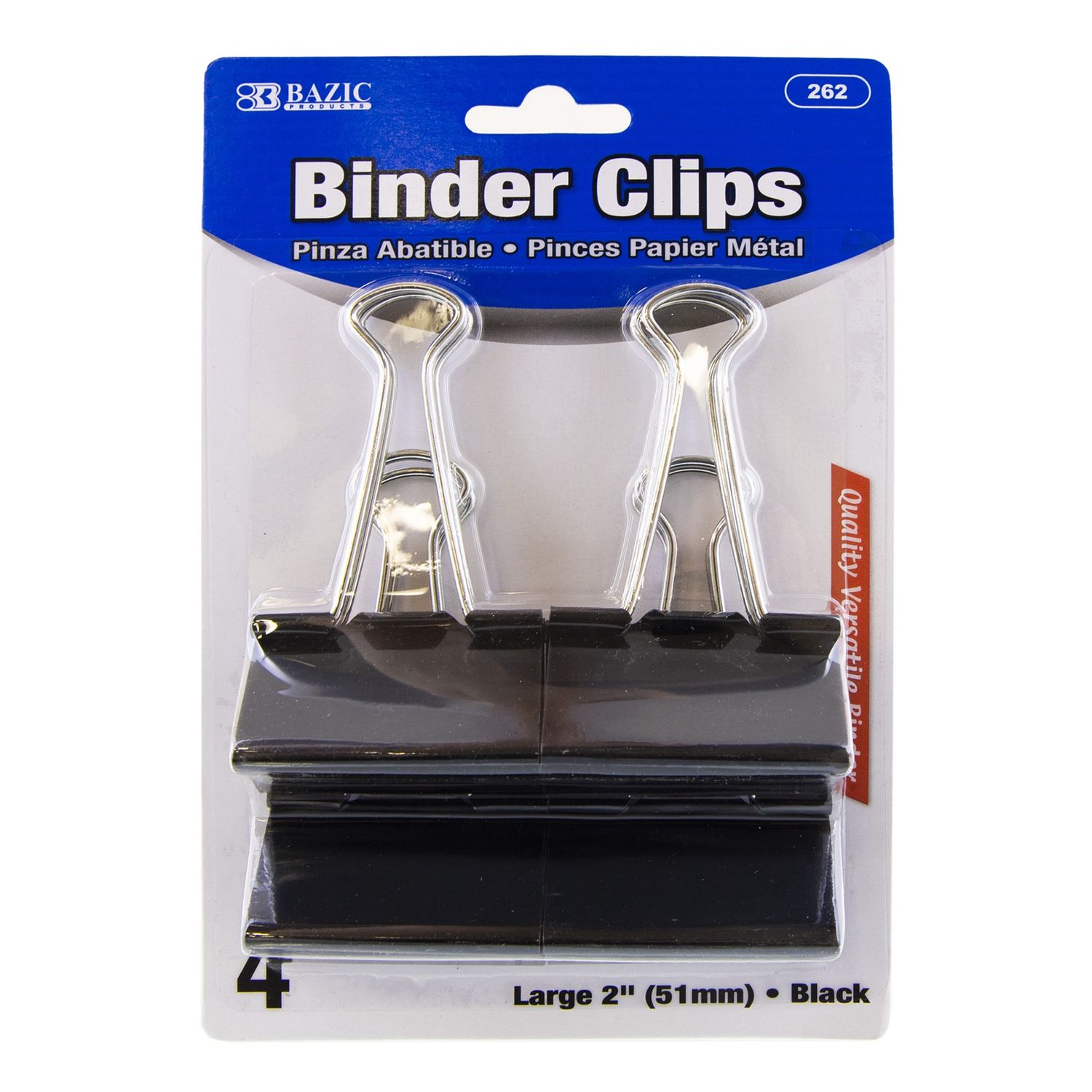4pcs 2&quot; Binder Clips (Binder Stationery)