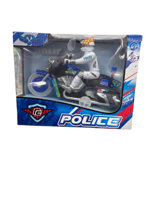Police Bike with Figure Men