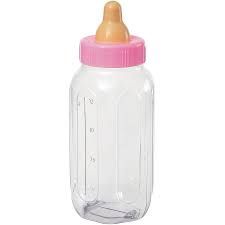 11" Baby Bottle Bank (Blue/Pink)