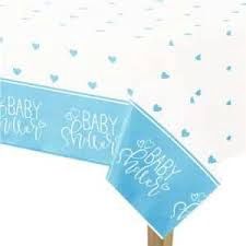 Blue Hearts Baby Shower Tablecloth