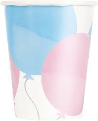 8pcs Gender Reveal Party 9oz Cups