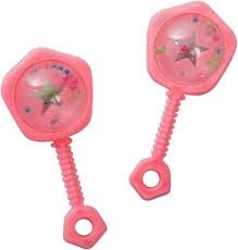 6pcs Baby Shower Favors Baby Rattles (Pink/Blue)