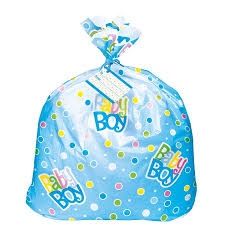 36"x44" Dots Baby Shower Jumbo Gift Bag (Girl/Boy)