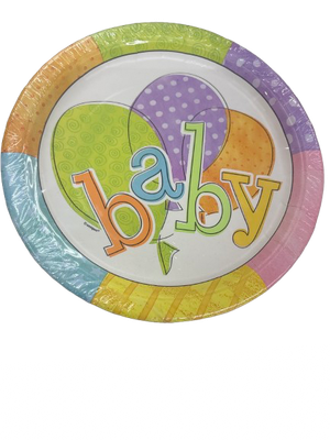 8pcs 9&quot;Baby Colors Plates