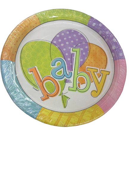 8pcs 9&quot;Baby Colors Plates