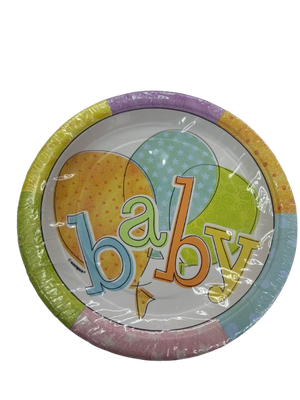 8pcs 7&quot; Baby Colors Plates