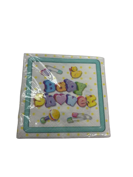 16pcs Baby Shower Baby Bliss Beverage Napkins