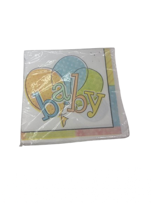 16pcs Baby Colors Beverage Napkins