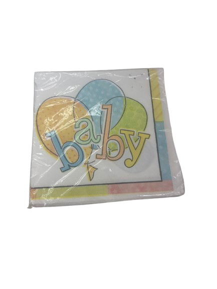 16pcs Baby Colors Beverage Napkins