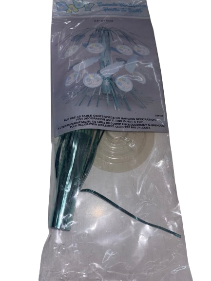 8.5&quot; Blue Baby Stitching Table Centerpiece