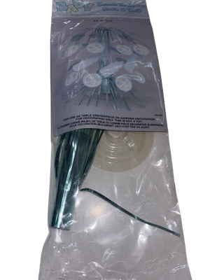 8.5&quot; Blue Baby Stitching Table Centerpiece