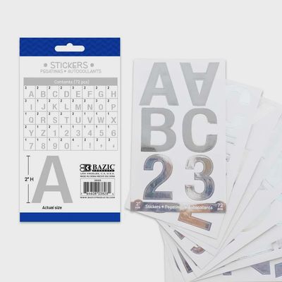 Stickers 2&quot; size 72 PC bazic products