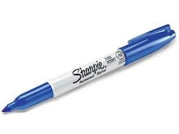 Sharpie Permanent Marker (Fine Tip), Color: Blue