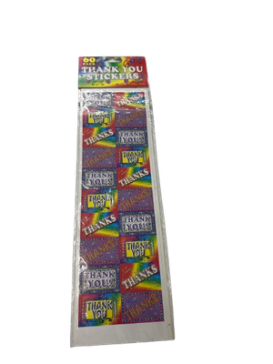 60pcs Thank You Stickers