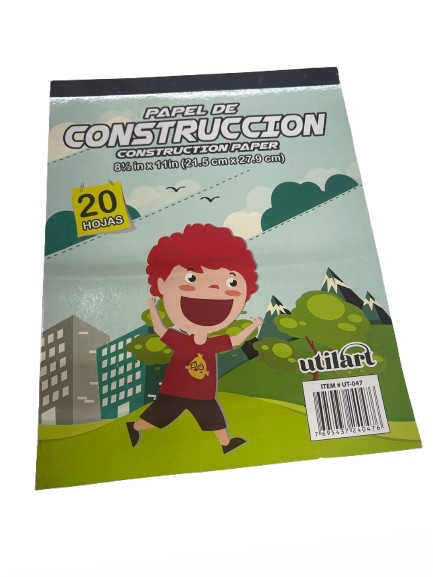 UTILART 20pcs  8.5x11 construction paper