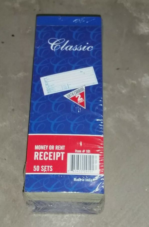 Classic Money or Rent Receipt Book