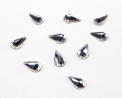 12pcs 13x8mm Teardrop Rhinestones