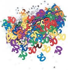 0.5oz 30th birthday confetti