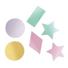 2oz Geometrical Shapes Pastel Foil Confetti