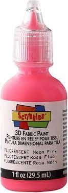 Scribbles 1oz 3D Fabric Paint (Various Colors)