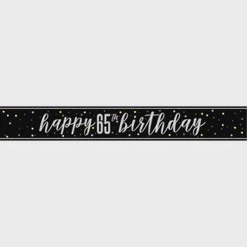 9ft Happy 65th Birthday Banner