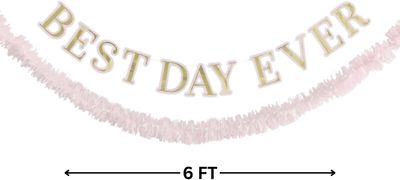 7ft Best Day Ever Fringe Garland Banner Set
