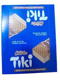16 bars Tiki Chocolate Wafer