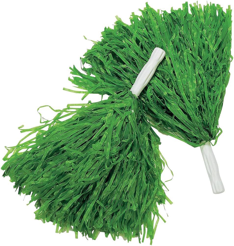 2pcs Green Pom Pom