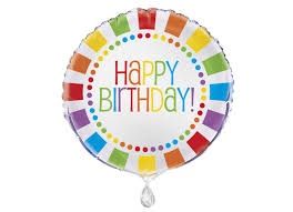 18&quot; Happy Birthday Dot Foil Balloons