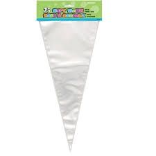 25pcs Large Clear Cone Gift Bags