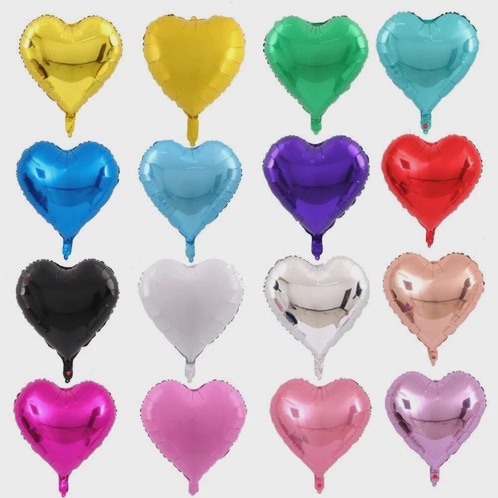 10" Heart Shaped Balloons