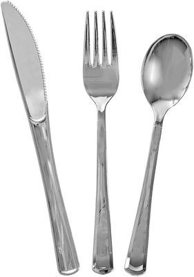 18 Foil Assorted Cutlery (Shiny Silver)