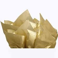 5pcs Gold Tissue Paper
