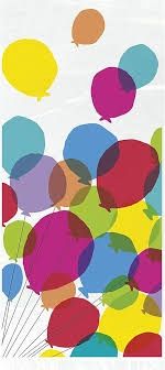 20pcs Balloon &amp; Rainbow Birthday Cello Bags