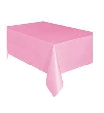 54&quot;x108&quot; Rectangular Plastic Tablecover (Lovely Pink)