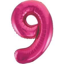 34&quot; #9 Hot Pink Balloon (Helium)