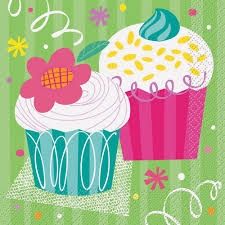 16pcs Cupcake Party Luncheon Napkins