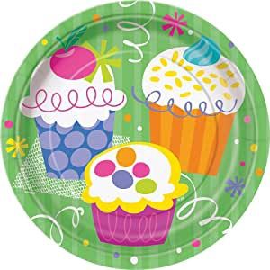 8pcs Cupcake Party 7&quot; Plates