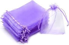 10pcs 3"x4" Organza Mesh Bags (Various Colours)