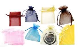 10pcs 3&quot;x4&quot; Organza Mesh Bags (Various Colours)