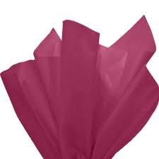 10 burgundy tissue paper