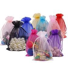 10pcs 4&quot;x6&quot; Organza Mesh Bags (Various Colours)